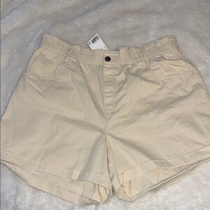 Women's Cream Colored Shorts